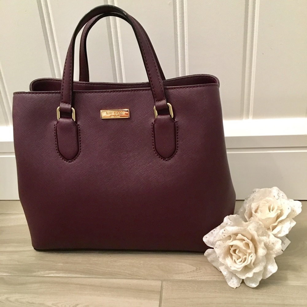 Kate Spade Mahogany Evangeline Laurel Way Satchel